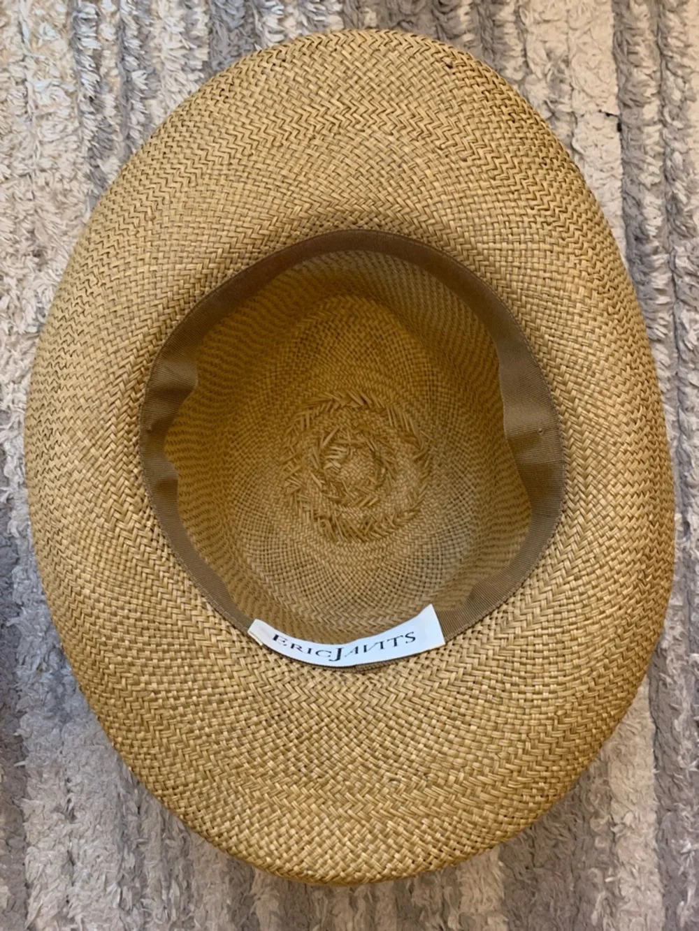 Eric Javits Natural Straw Raffia Sun Hat with Ribbon Band - Picture 4 of 15